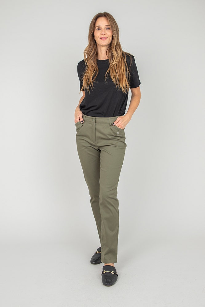 Pantalon piel clearance