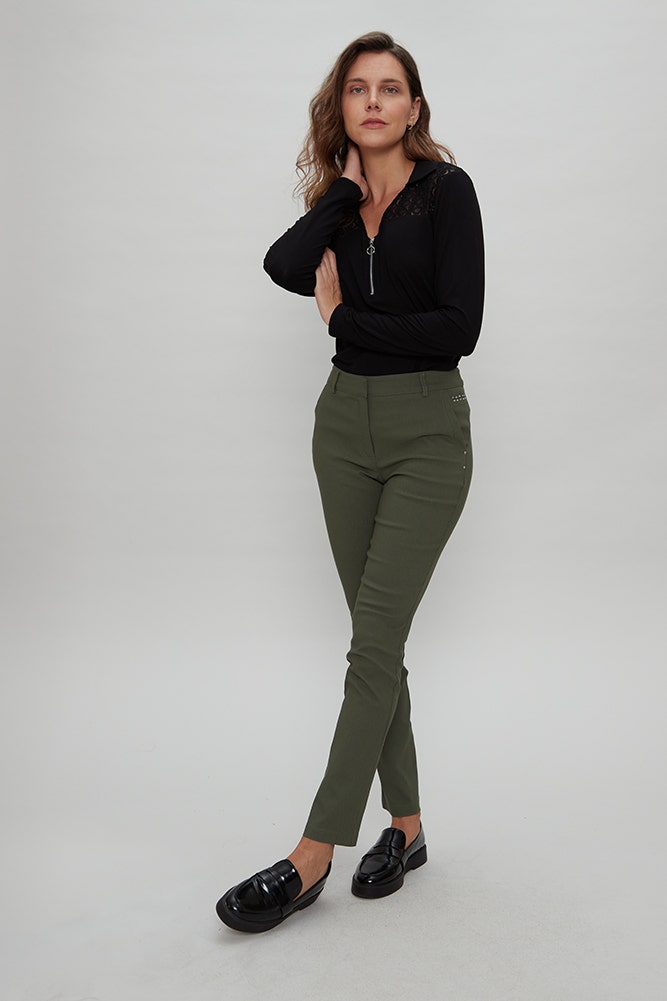 PANTALON DE BENGALINA TEXTURADA