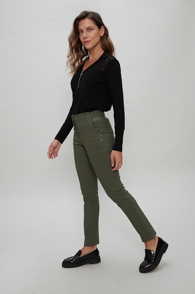 PANTALON DE BENGALINA TEXTURADA