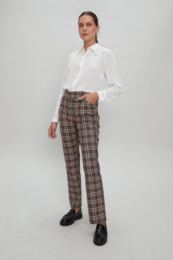 PANTALON ESTAMPADO ESCOCES 