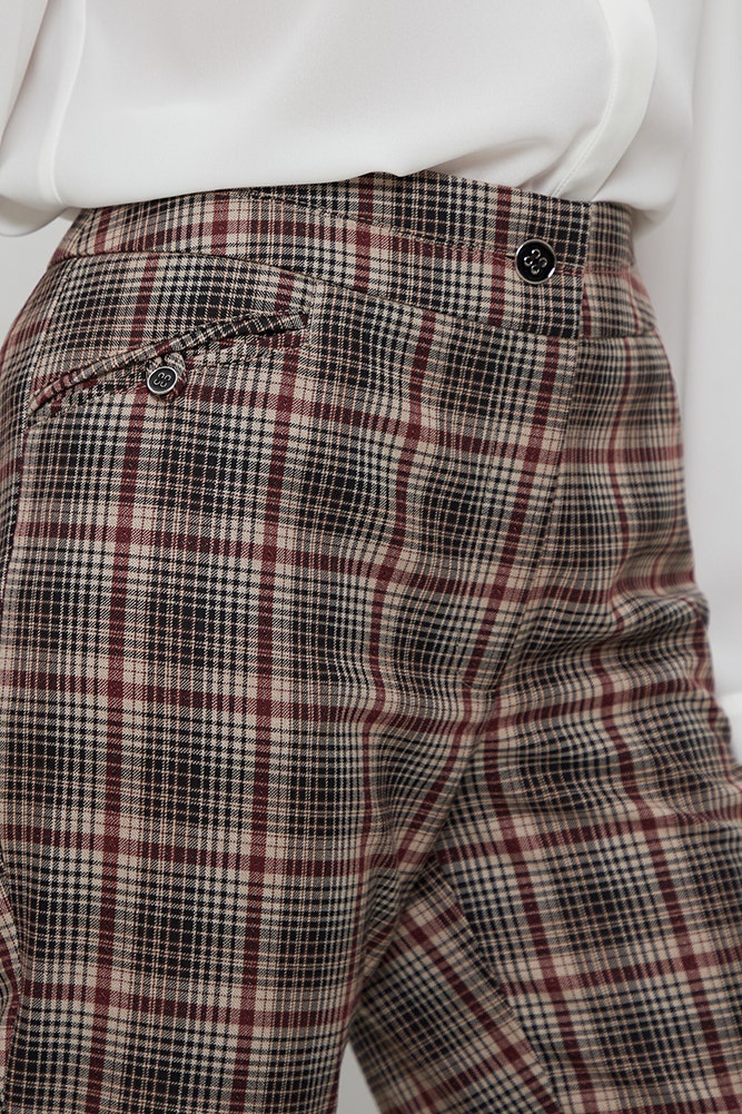 PANTALON ESTAMPADO ESCOCES 