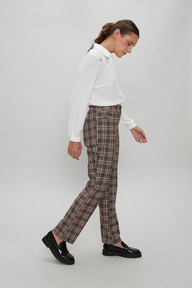 PANTALON ESTAMPADO ESCOCES 