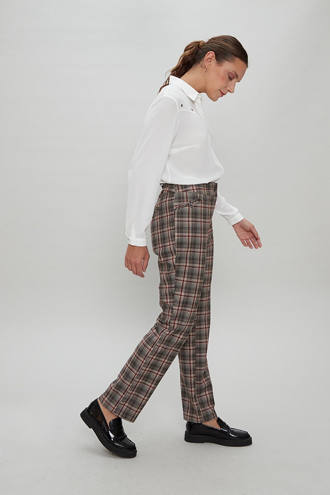 PANTALON ESTAMPADO ESCOCES 