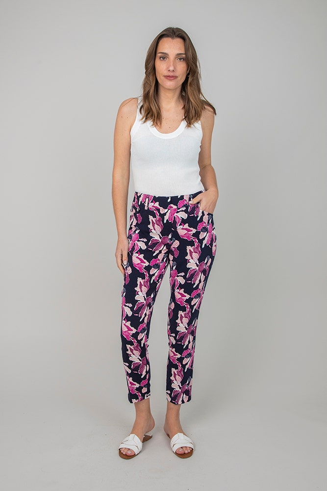 Pantalón floreado deals
