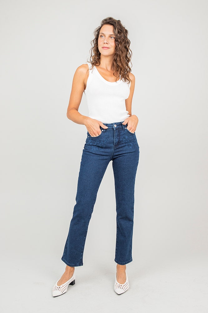 JEANS BORDADO 