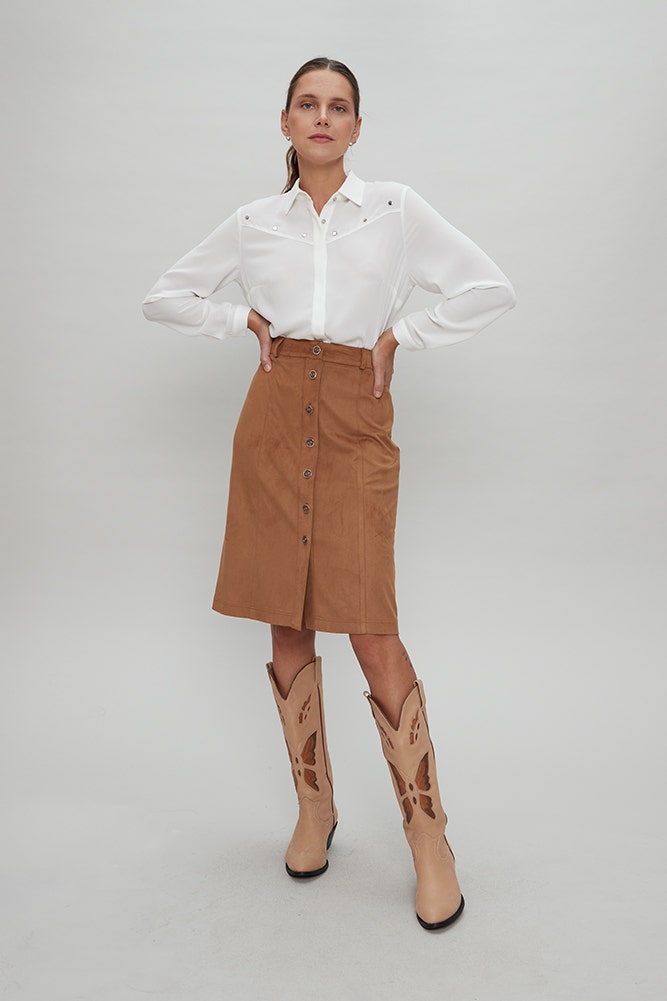FALDA SUEDE 