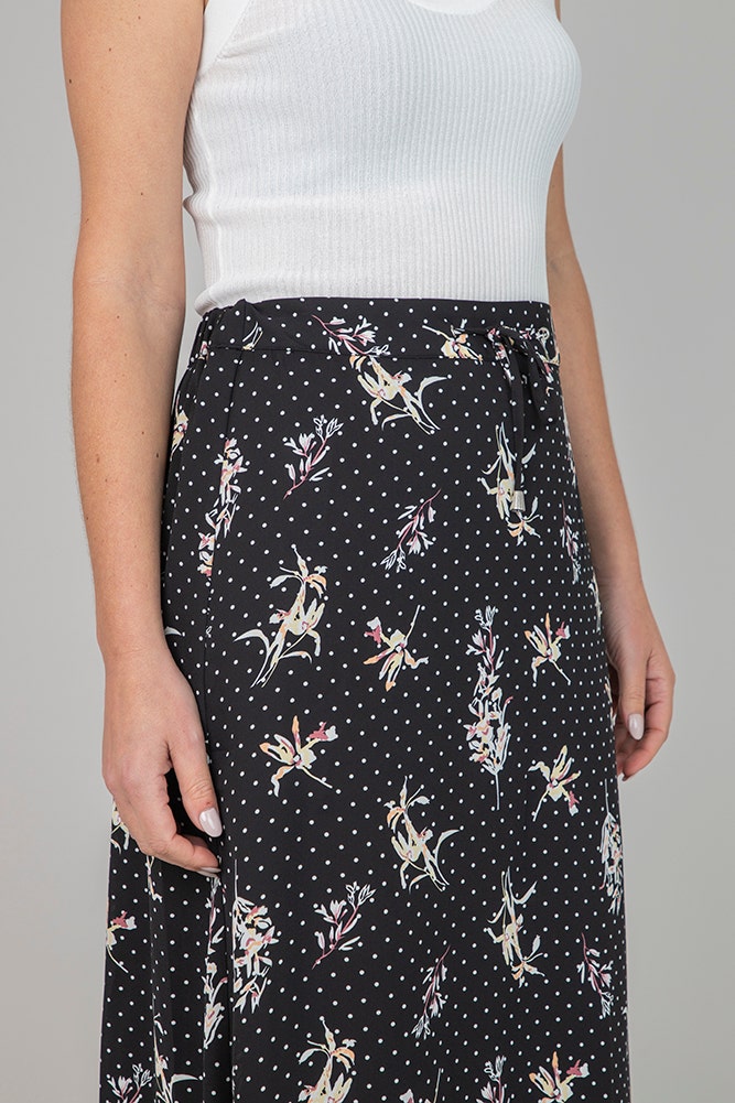 FALDA CREPE ESTAMPADA