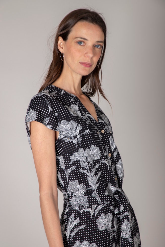 VESTIDO FANTASIA CUELLO MAO