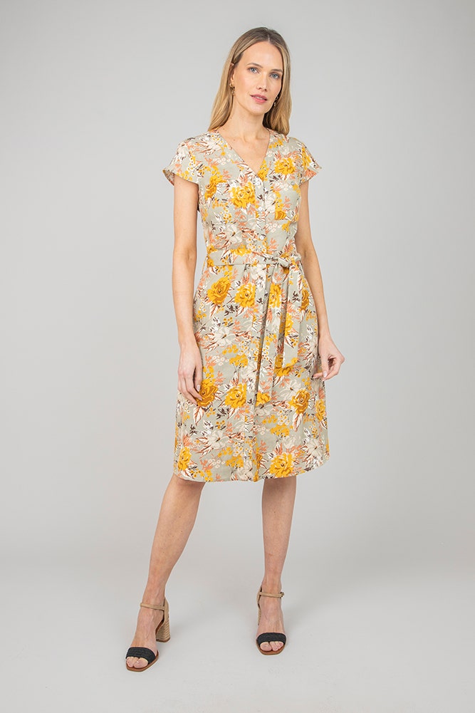 VESTIDO ESTAMPADO LINO