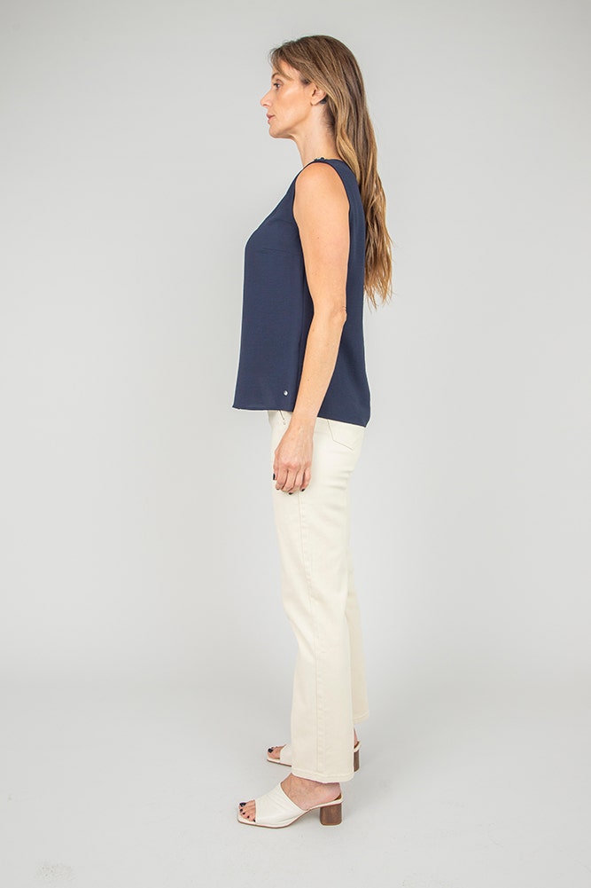 BLUSA TELA LOOK ARRUGADO 