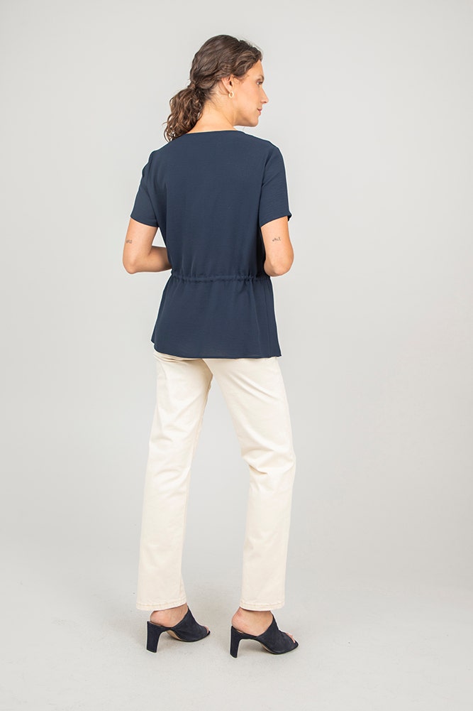 BLUSA DE POLYESTER TEXTURADO