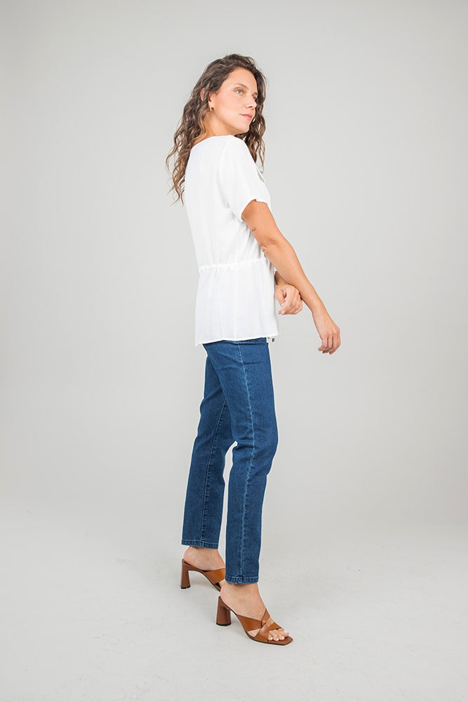 BLUSA DE POLYESTER TEXTURADO