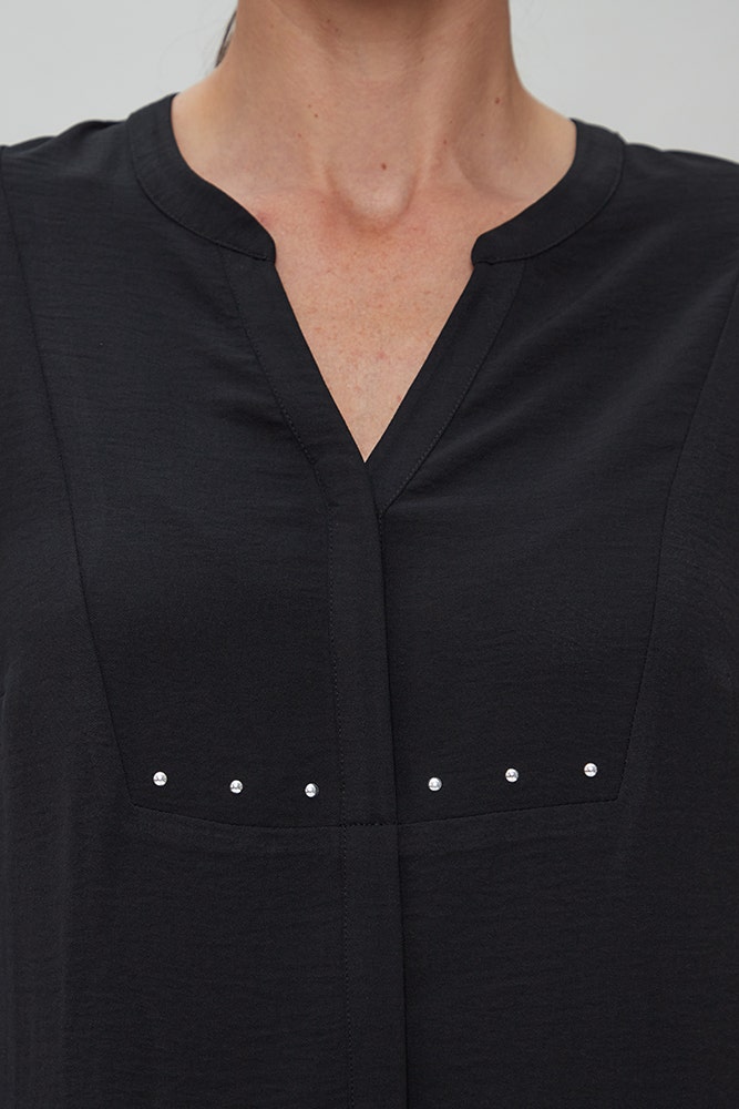 BLUSA DE POLYESTER TEXTURADA