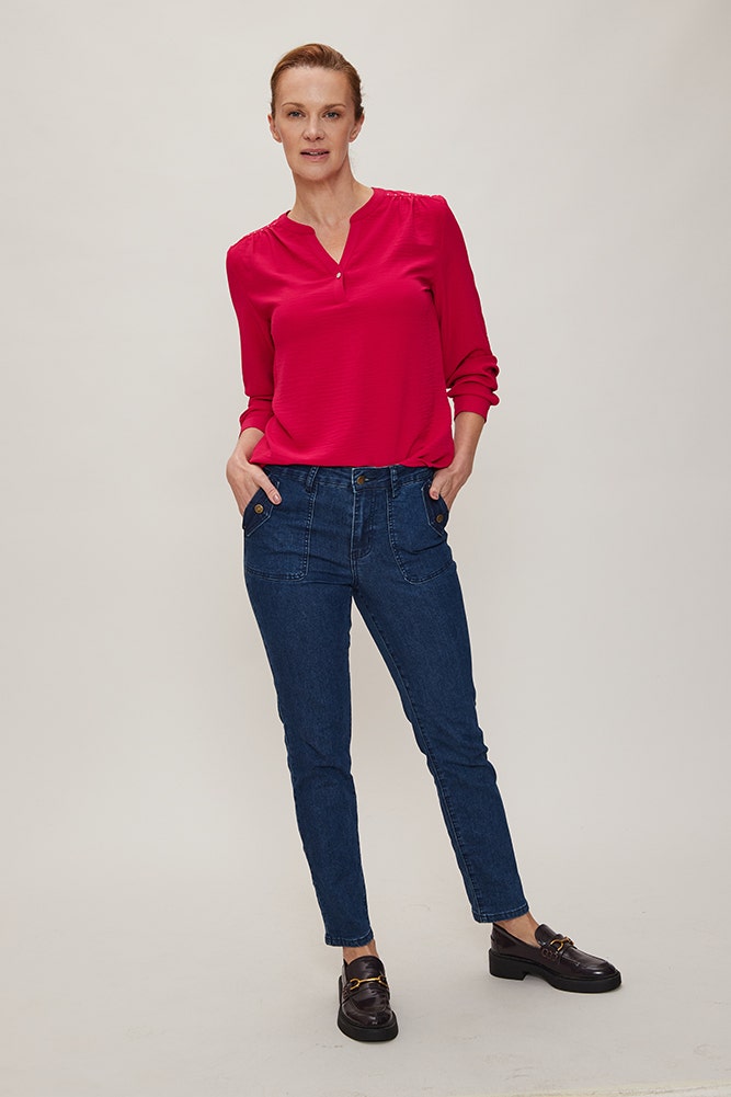 BLUSA LISA DE POLYESTER