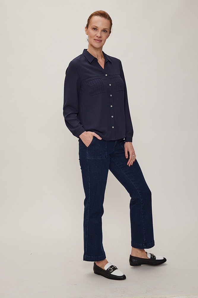 BLUSA LISA DE POLYESTER