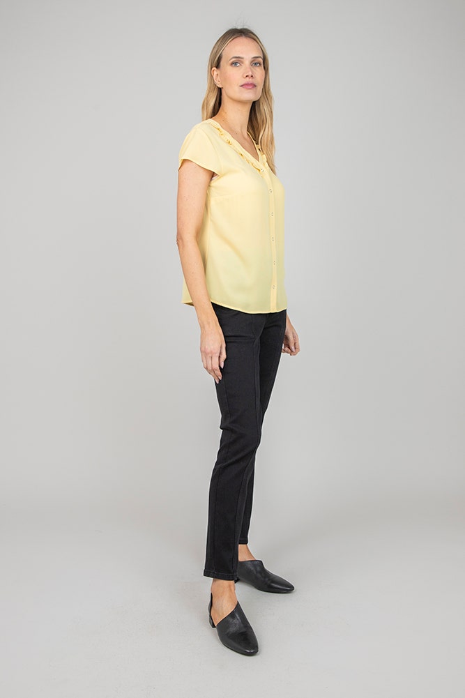 BLUSA CREPE MANGA CORTA 