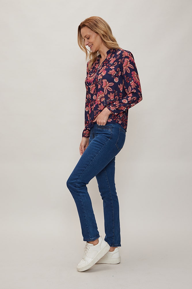 BLUSA DE POLYESTER ESTAMPADA