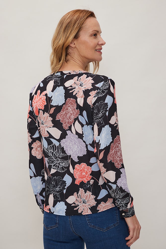 BLUSA DE POLYESTER ESTAMPADO 