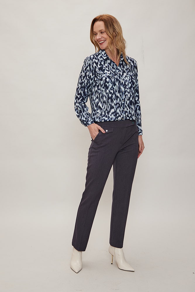BLUSA DE POLYESTER ESTAMPADO 