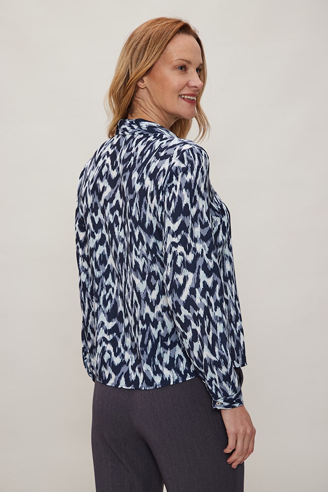 BLUSA DE POLYESTER ESTAMPADO 