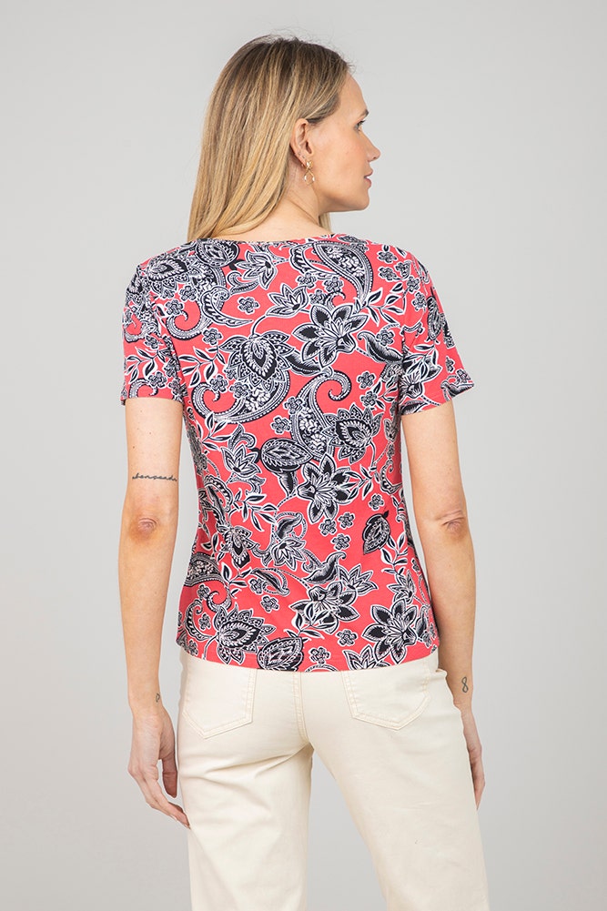 POLERA DE RIB ESTAMPADA