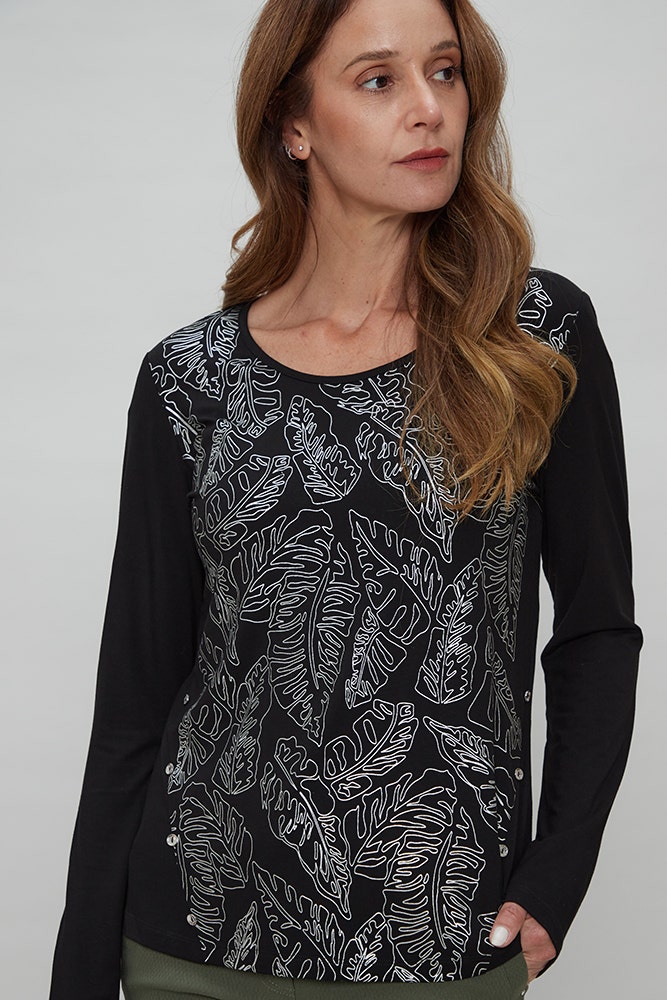 POLERA JERSEY ESTAMPADA 