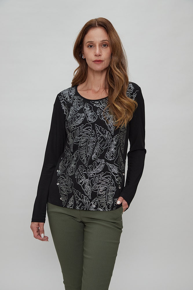 POLERA JERSEY ESTAMPADA 
