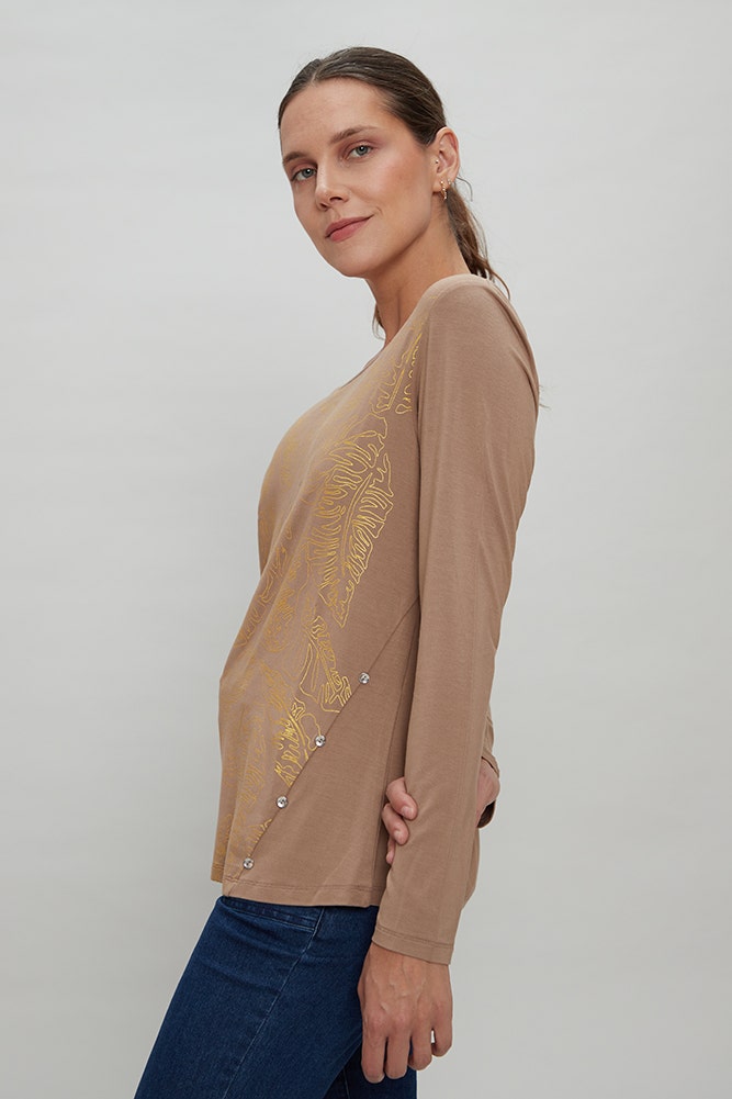 POLERA JERSEY ESTAMPADA 