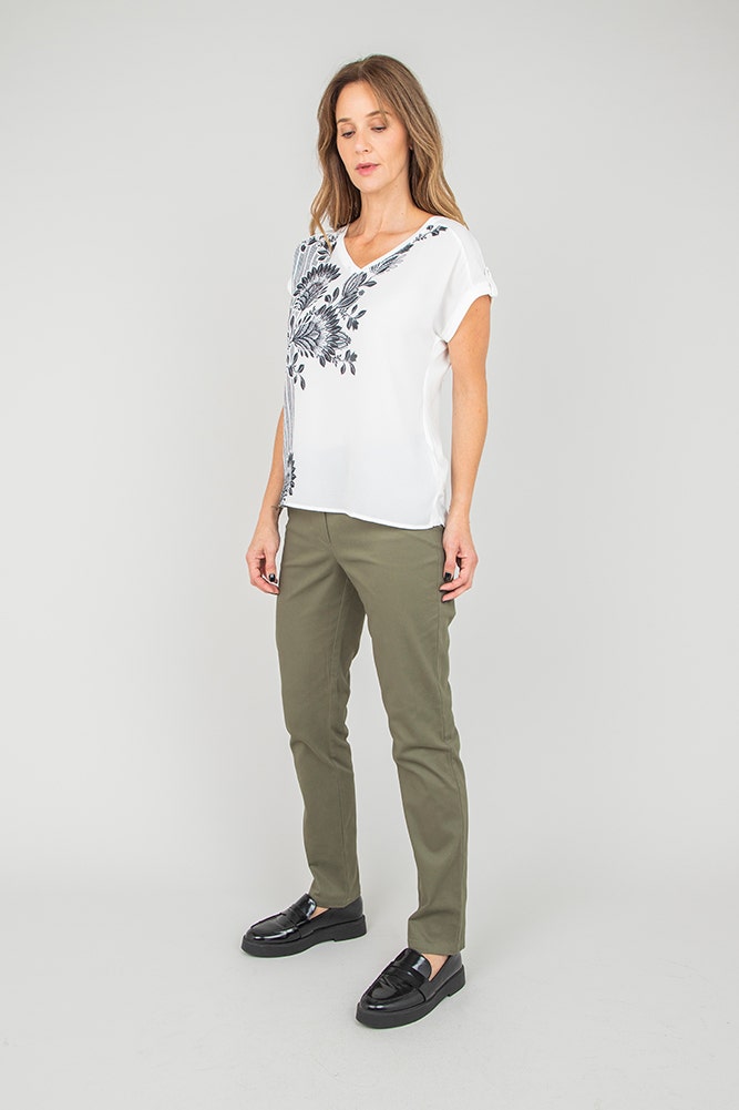 POLERA DOBLE TELA ESTAMPADA
