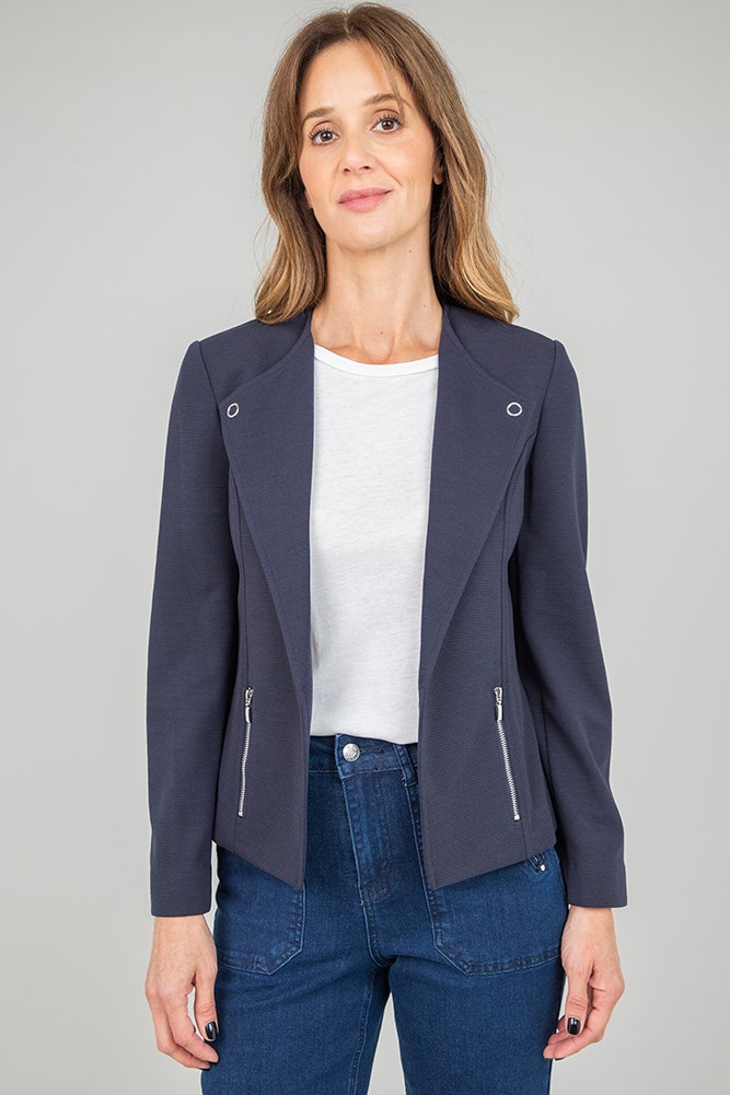 BLAZER TELA TEXTURA RAYAS 