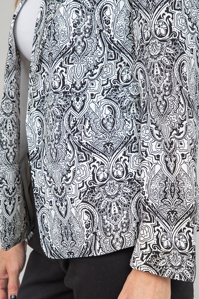 BLAZER POLIESTER ESTAMPADO 