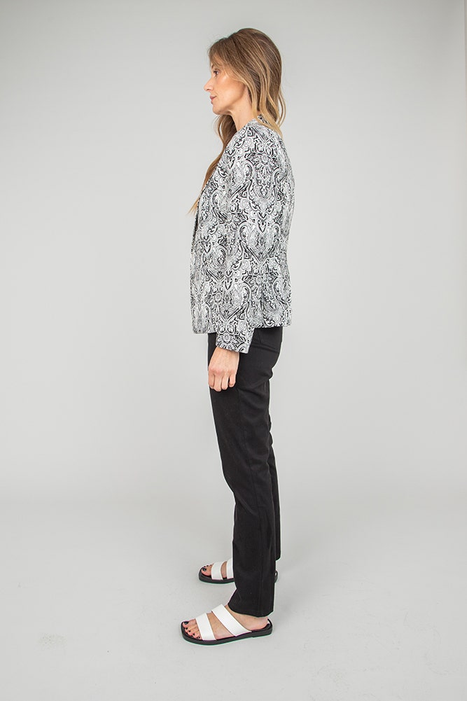 BLAZER POLIESTER ESTAMPADO 