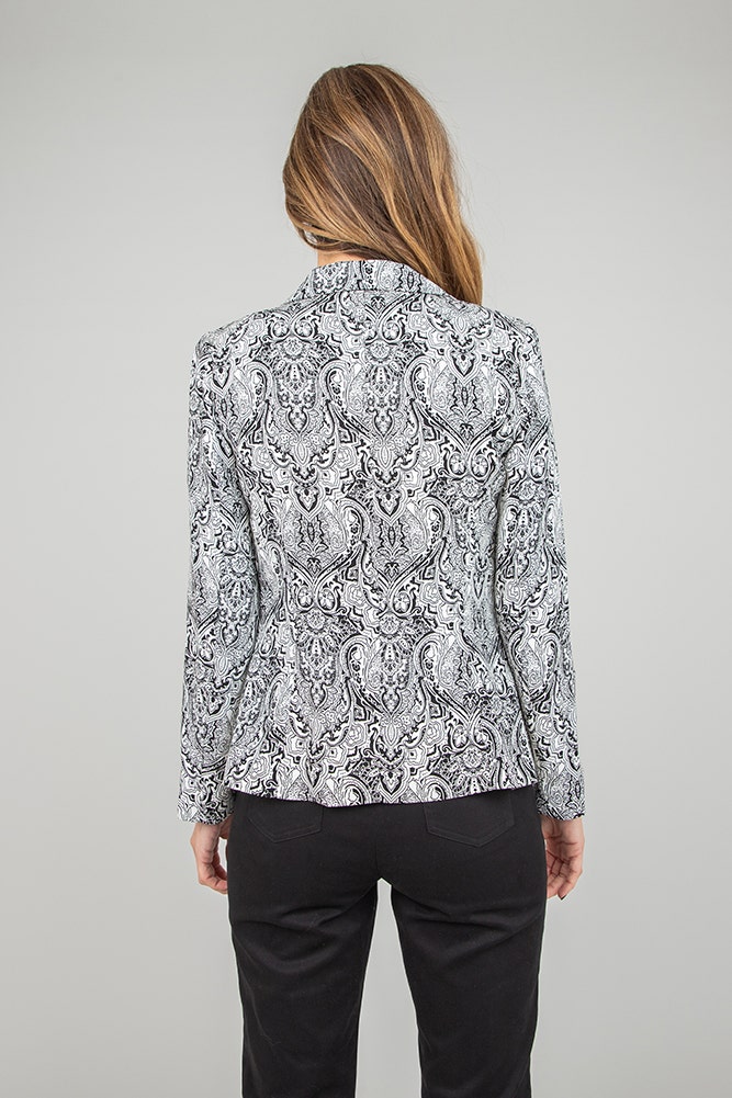 BLAZER POLIESTER ESTAMPADO 
