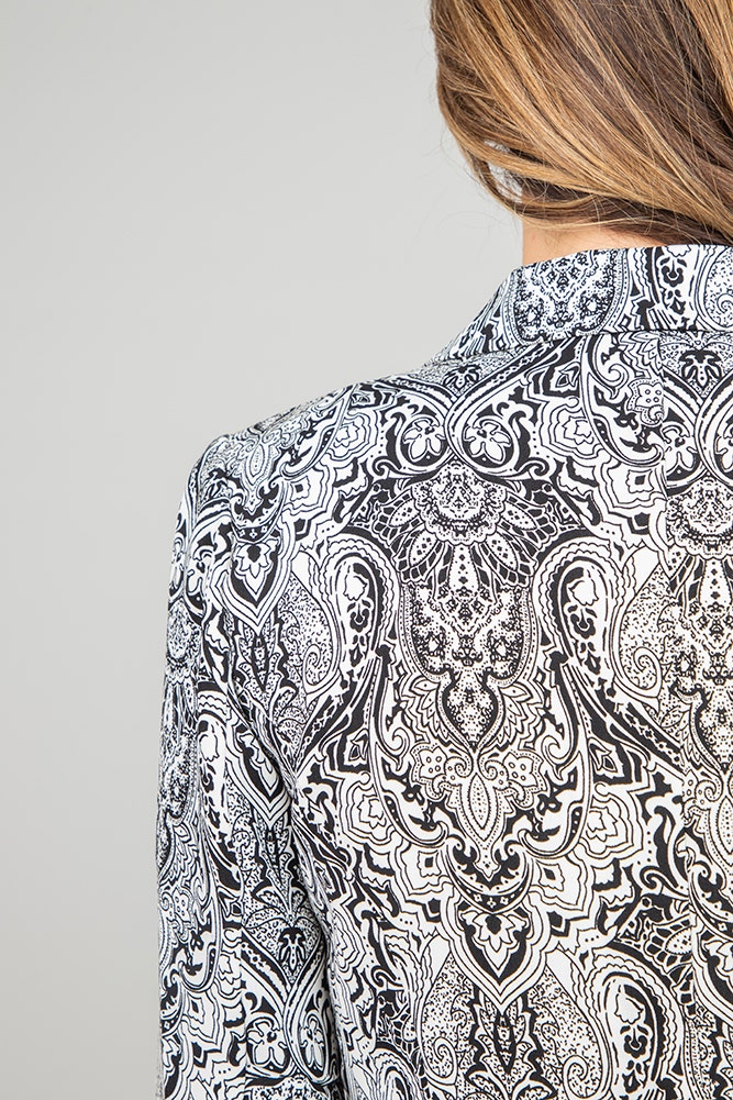 BLAZER POLIESTER ESTAMPADO 