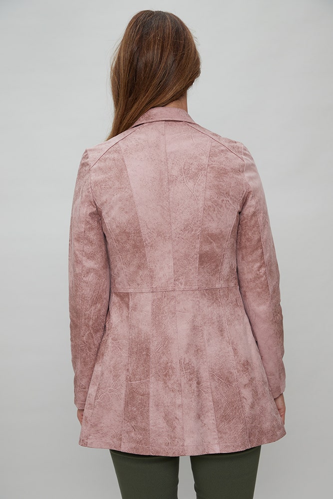 TRENCH SUEDE CRAQUELADO 