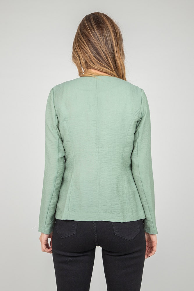 CHAQUETA TELA LOOK ARRUGADO 